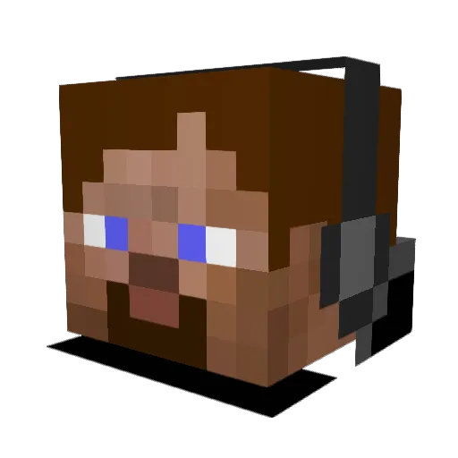 nxz423 Minecraft avatar head, 3D render