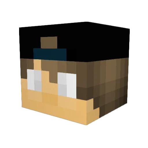 nyGG0 Minecraft avatar head, 3D render