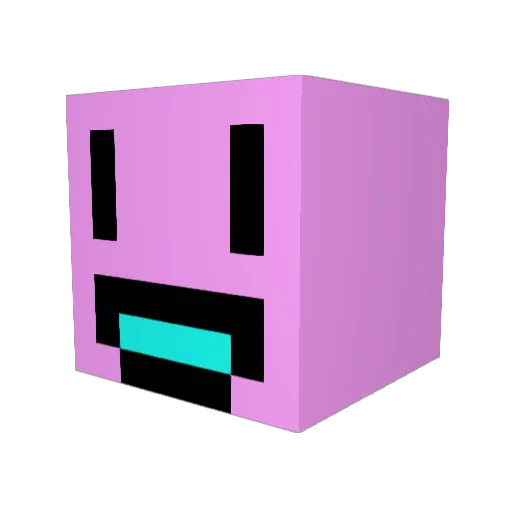 nyaOnly Minecraft avatar head, 3D render