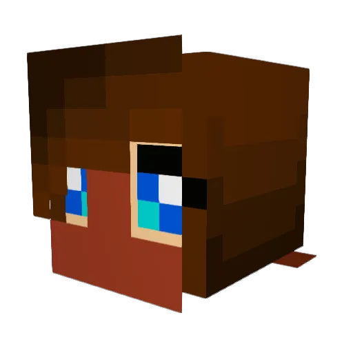 nya_e22 Minecraft avatar head, 3D render