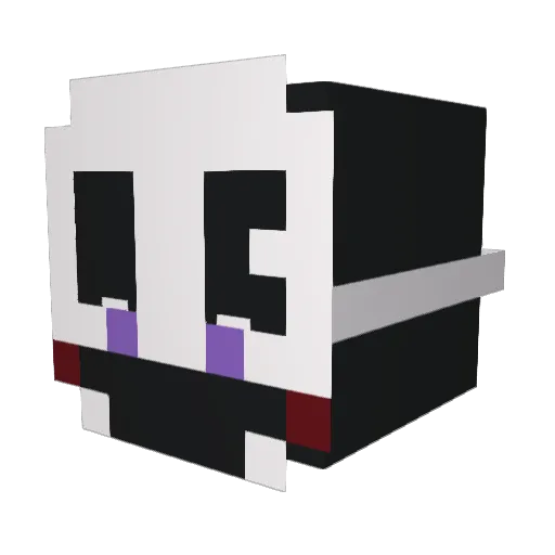 nyabi_ Minecraft avatar head, 3D render