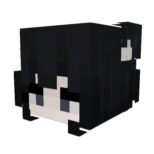 nyacore Minecraft avatar head, 3D render