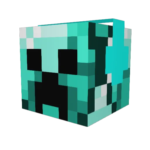 nyaei Minecraft avatar head, 3D render