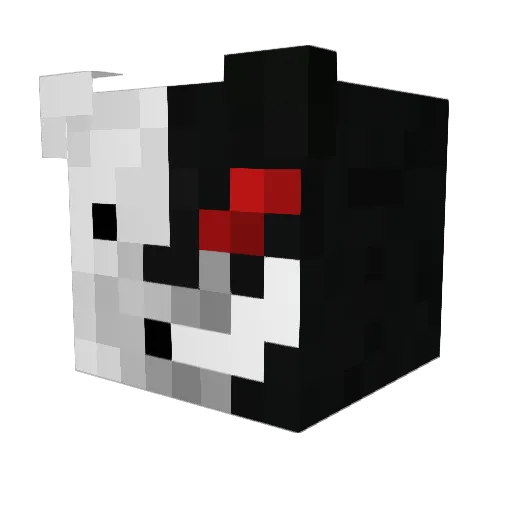 nyahai Minecraft avatar head, 3D render