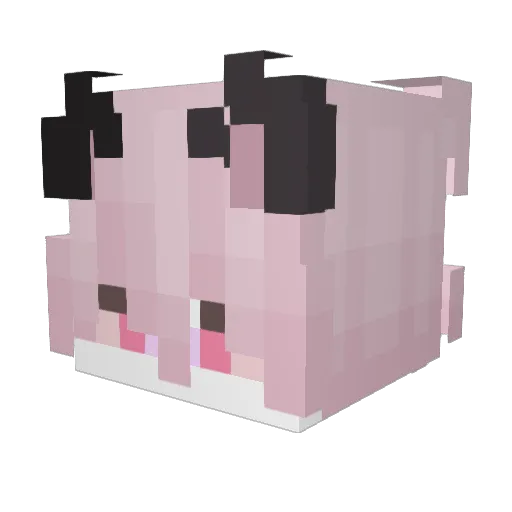nyaham Minecraft avatar head, 3D render