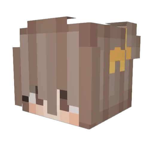 nyain0 Minecraft avatar head, 3D render