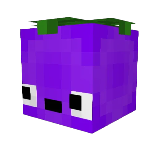 nyakwai Minecraft avatar head, 3D render