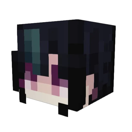 nyakwo Minecraft avatar head, 3D render