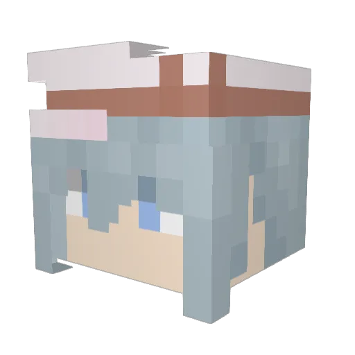 nyalor3 Minecraft avatar head, 3D render