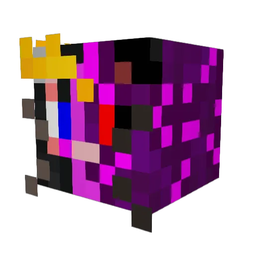 nyan_cat_64 Minecraft avatar head, 3D render