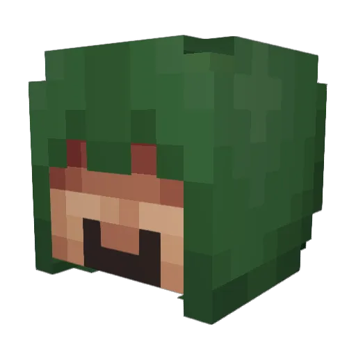 nyancatz11 Minecraft avatar head, 3D render