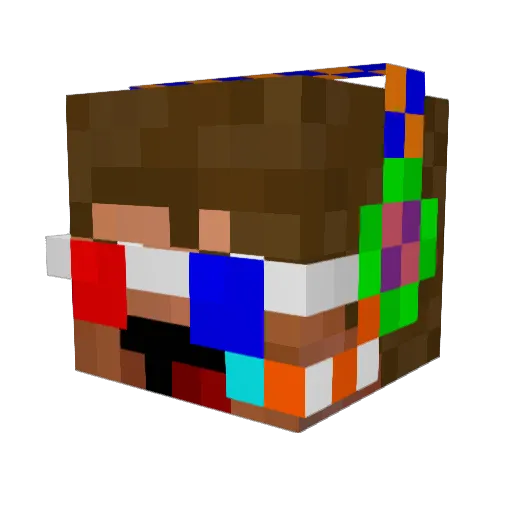 nyangamerx3 Minecraft avatar head, 3D render