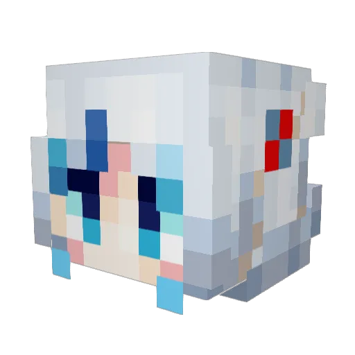 nyangcat1234 Minecraft avatar head, 3D render
