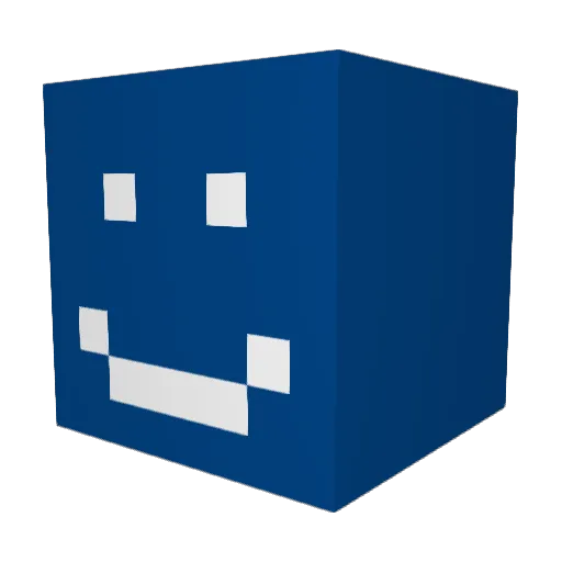 nyangjipsa Minecraft avatar head, 3D render