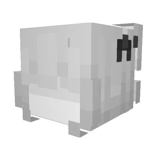 nyankolate Minecraft avatar head, 3D render