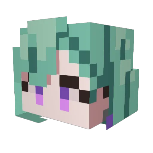 nyankosensei14 Minecraft avatar head, 3D render