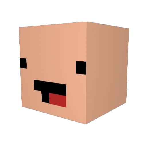 nyanno27 Minecraft avatar head, 3D render