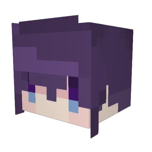 nyanta5812 Minecraft avatar head, 3D render