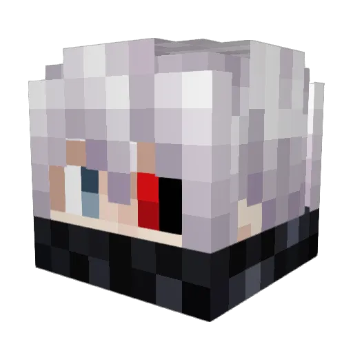 nyaomichi Minecraft avatar head, 3D render