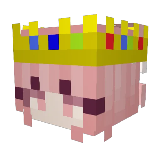 nyariy Minecraft avatar head, 3D render