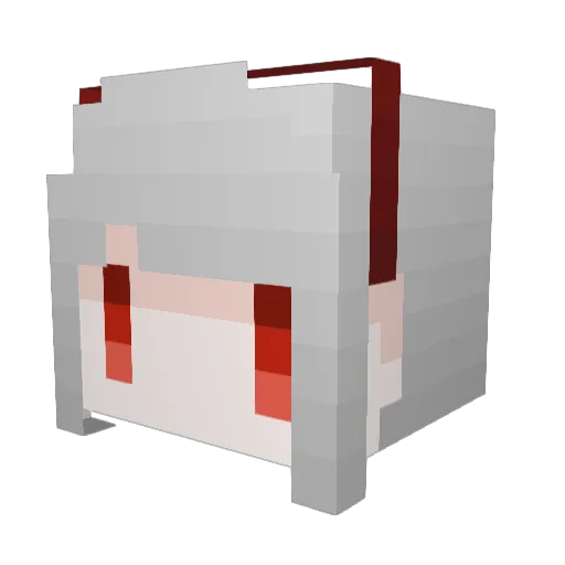 nyas1 Minecraft avatar head, 3D render