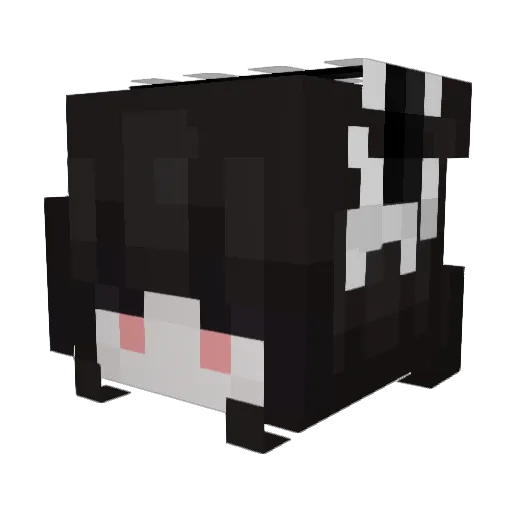 nyataroni Minecraft avatar head, 3D render