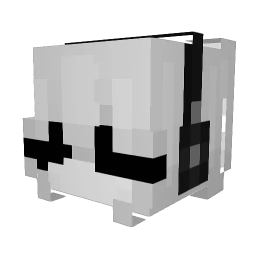 nyaun_ Minecraft avatar head, 3D render