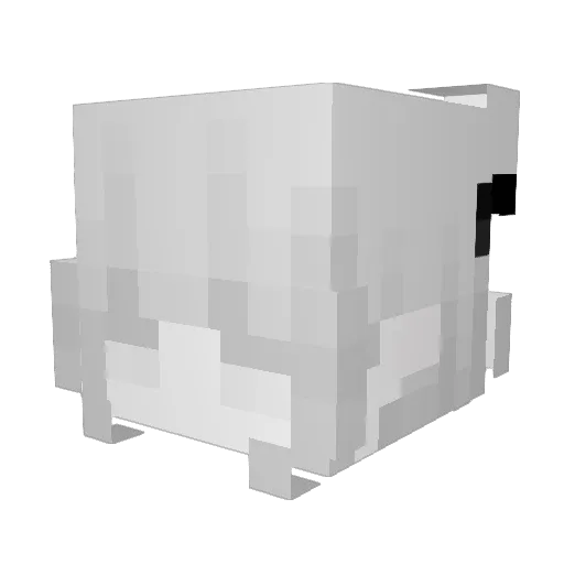 nyawh Minecraft avatar head, 3D render