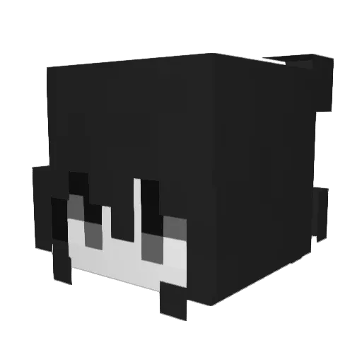 nycfashionweek Minecraft avatar head, 3D render