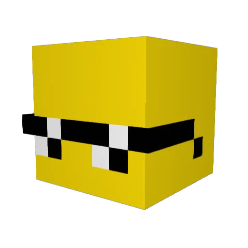 nycmiles Minecraft avatar head, 3D render