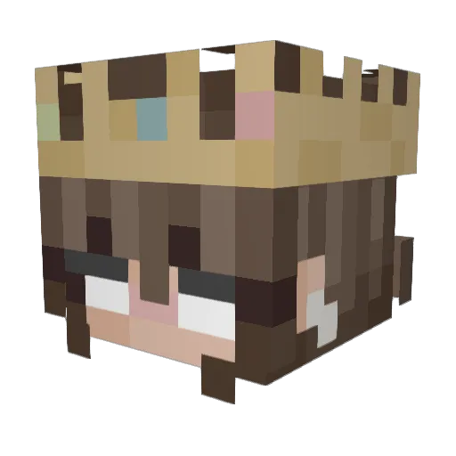 nyct0_ Minecraft avatar head, 3D render