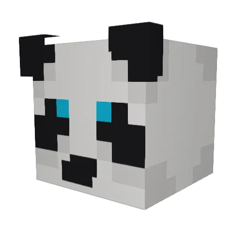 nyeine Minecraft avatar head, 3D render