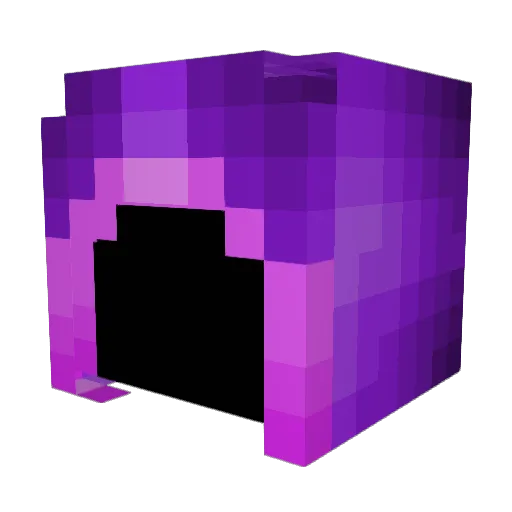 nyelon Minecraft avatar head, 3D render