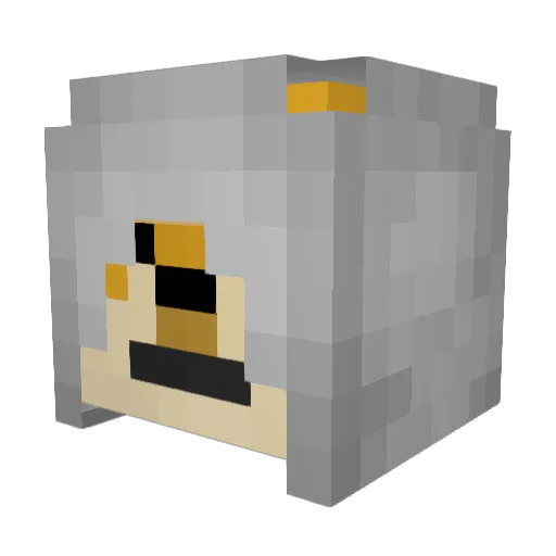 nyemoco Minecraft avatar head, 3D render