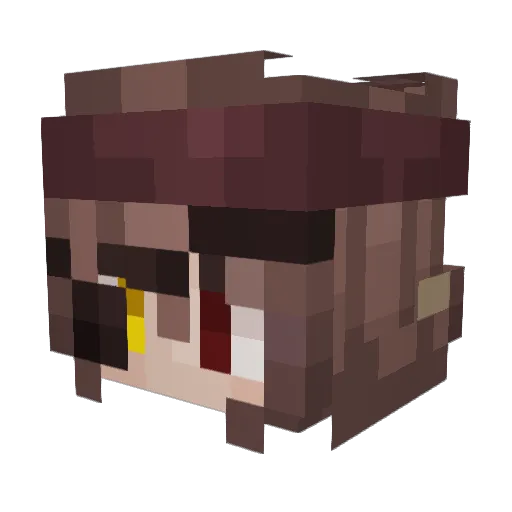 nyewx Minecraft avatar head, 3D render