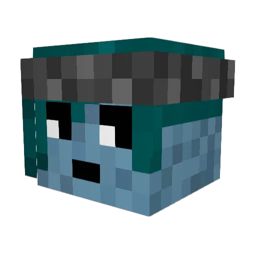 nygaz Minecraft avatar head, 3D render