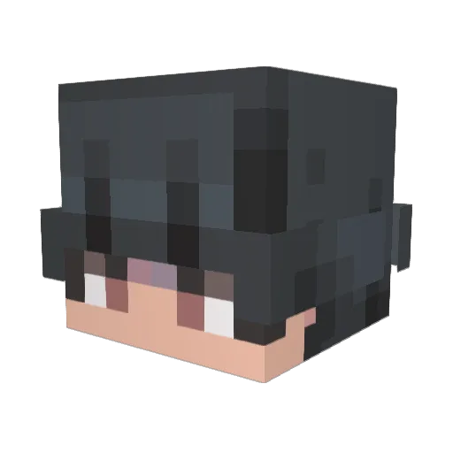 nyihil Minecraft avatar head, 3D render