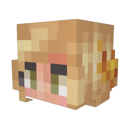 nyinocas Minecraft avatar head, 3D render