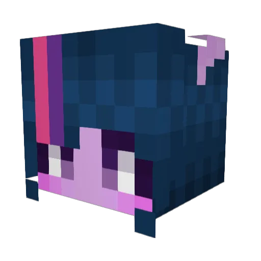nyixlo Minecraft avatar head, 3D render