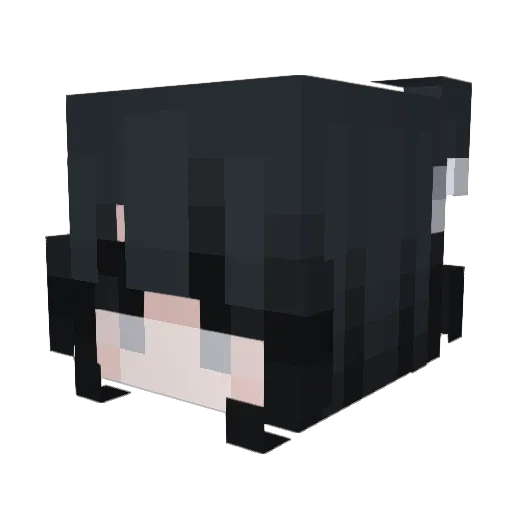nyjraxik Minecraft avatar head, 3D render