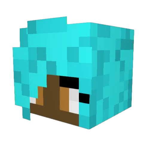 nylahblue12 Minecraft avatar head, 3D render