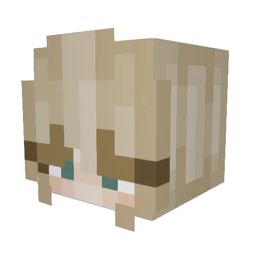 nylasunset Minecraft avatar head, 3D render