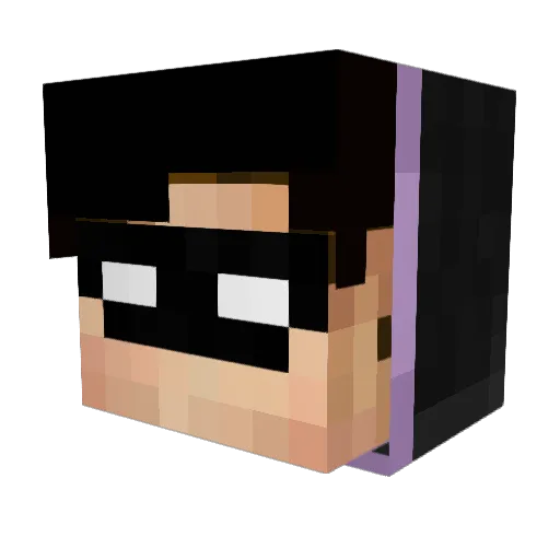 nylethedestroyer Minecraft avatar head, 3D render