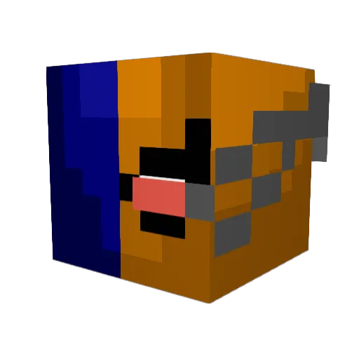 nymets10 Minecraft avatar head, 3D render