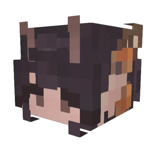 nymies Minecraft avatar head, 3D render
