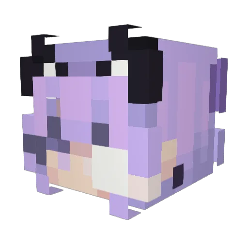 nymiii Minecraft avatar head, 3D render