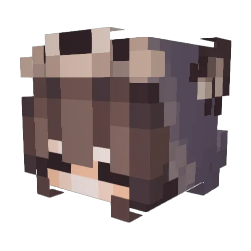 nympath Minecraft avatar head, 3D render