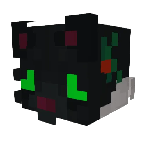 nymphbat Minecraft avatar head, 3D render
