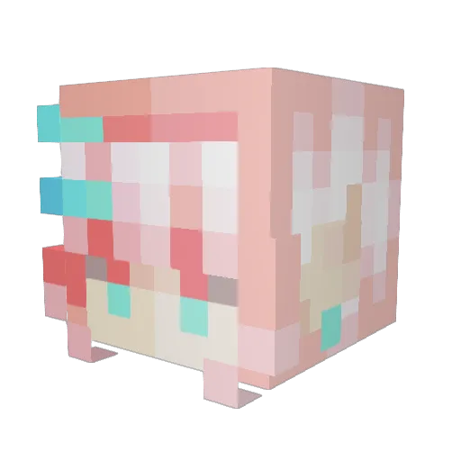nymphjinnx Minecraft avatar head, 3D render
