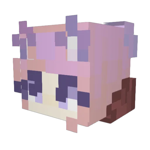 nymsi_ Minecraft avatar head, 3D render